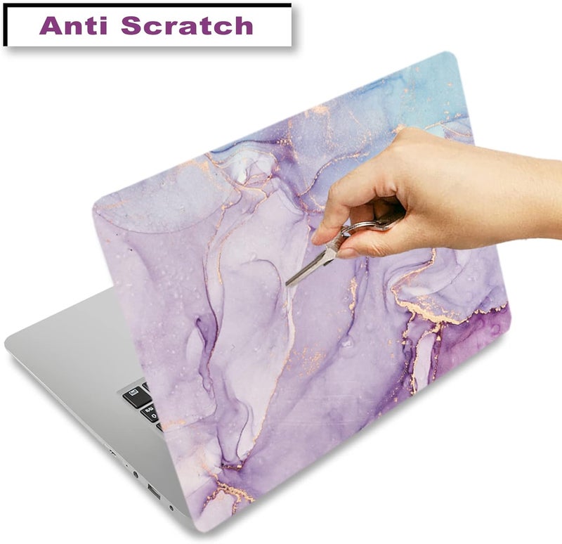 ARTSO Laptop Skin Sticker Decal, 12" 13" 13.3" 14" 15" 15.4" 15.6 inch Laptop Universal Netbook PC Notebook Vinyl Reusable Skin Sticker Cover Art Case Protector Personalized,Purple Blue Marble - Image 2